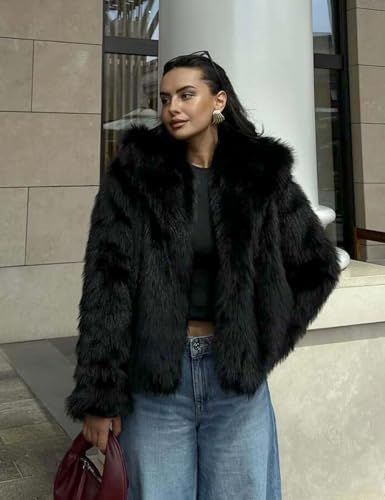 Freizeitjacke mit Revers aus Polyester für Damen