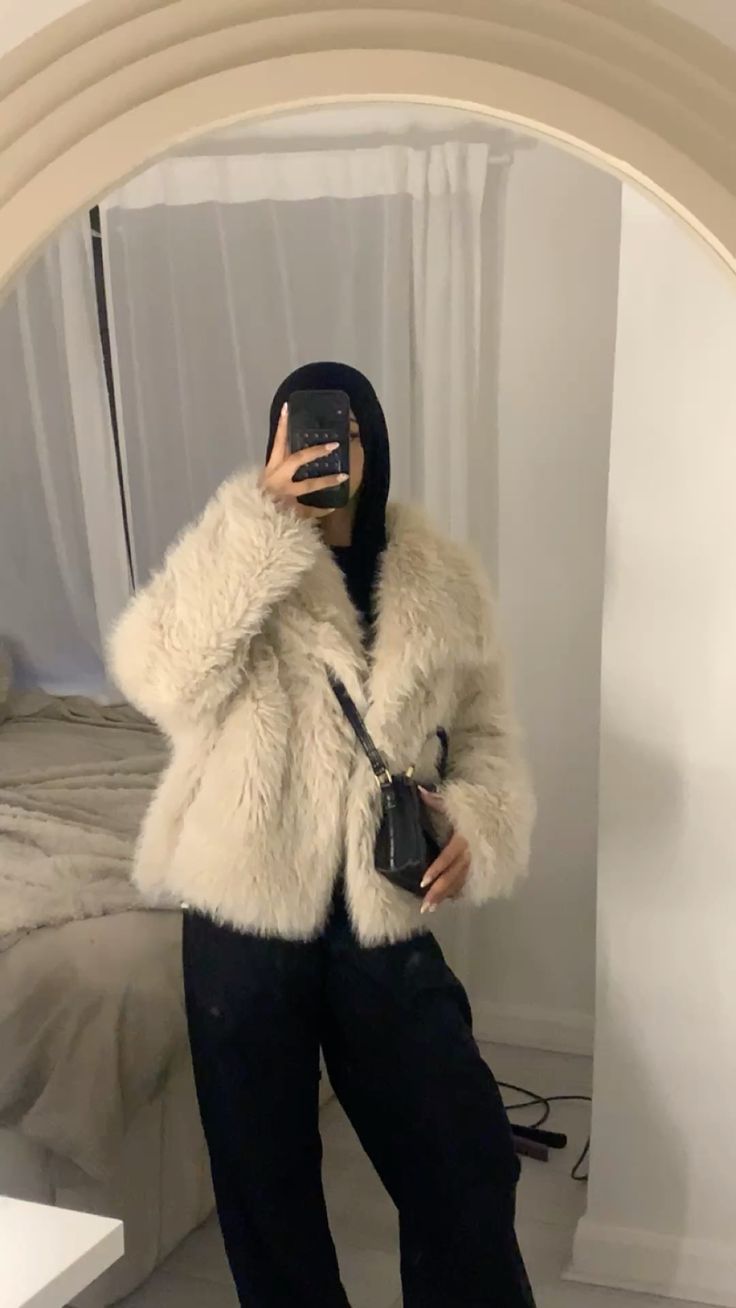 Freizeitjacke mit Revers aus Polyester für Damen