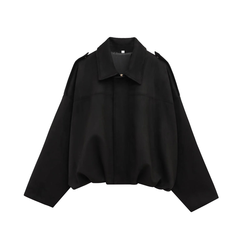 Women's Loose Polyester Streetwear Jacket