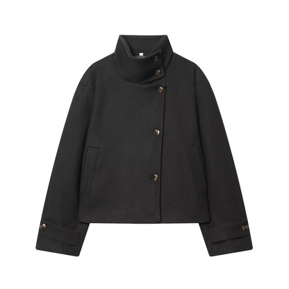 Damen-Wintermantel aus Polyester, locker geschnitten
