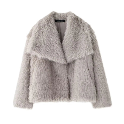 Freizeitjacke mit Revers aus Polyester für Damen