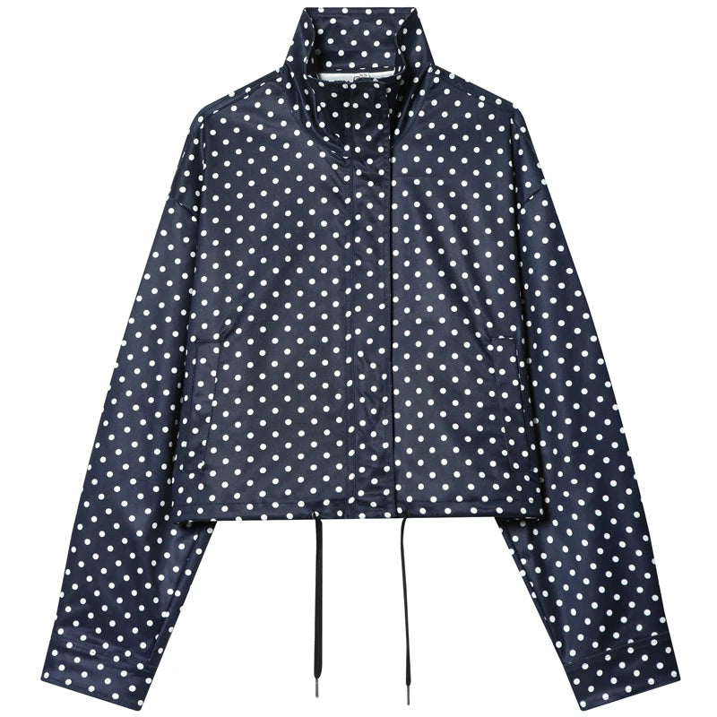 Women's Polka Dot Bomber Jacket