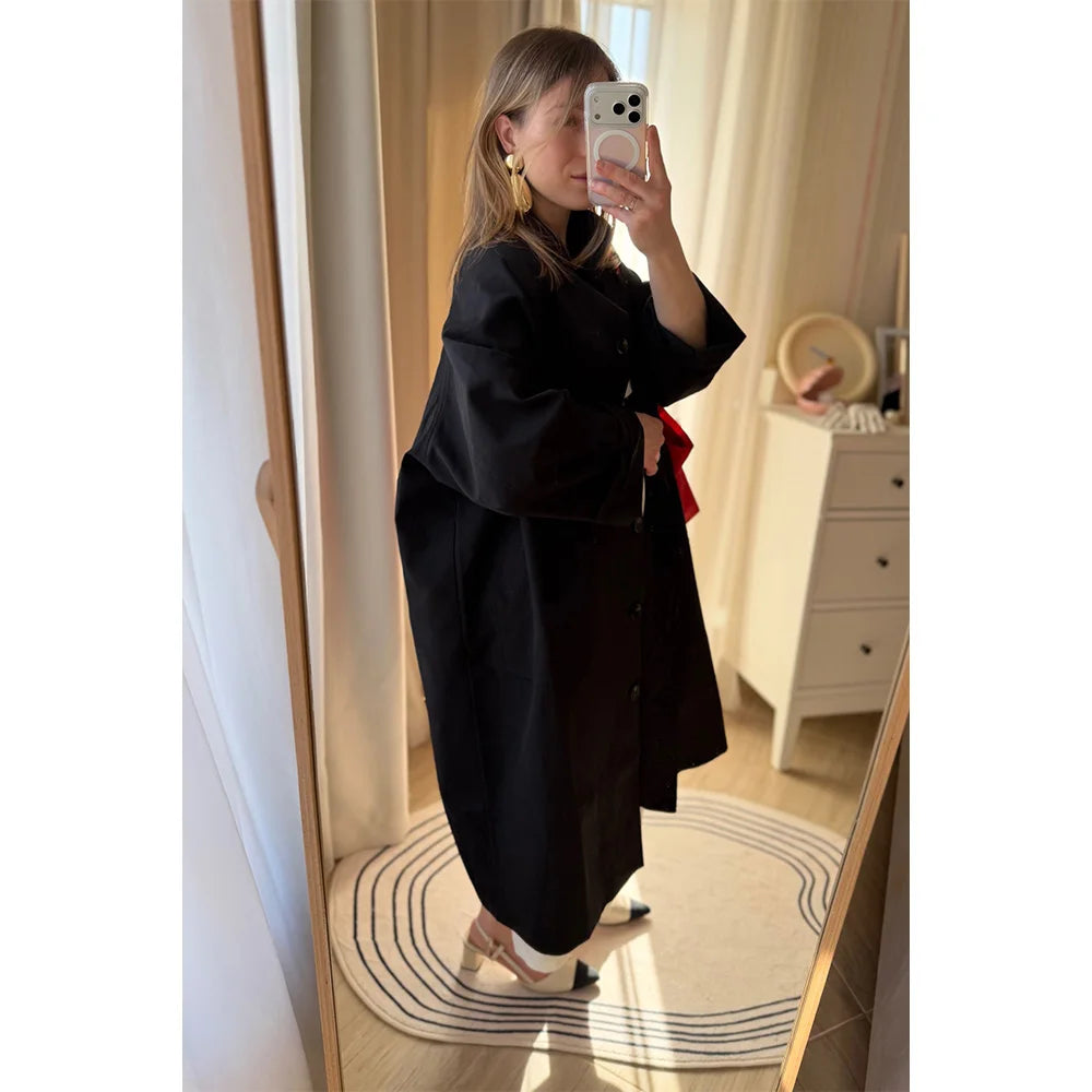 Women's Cotton Lyocell Trench Coat