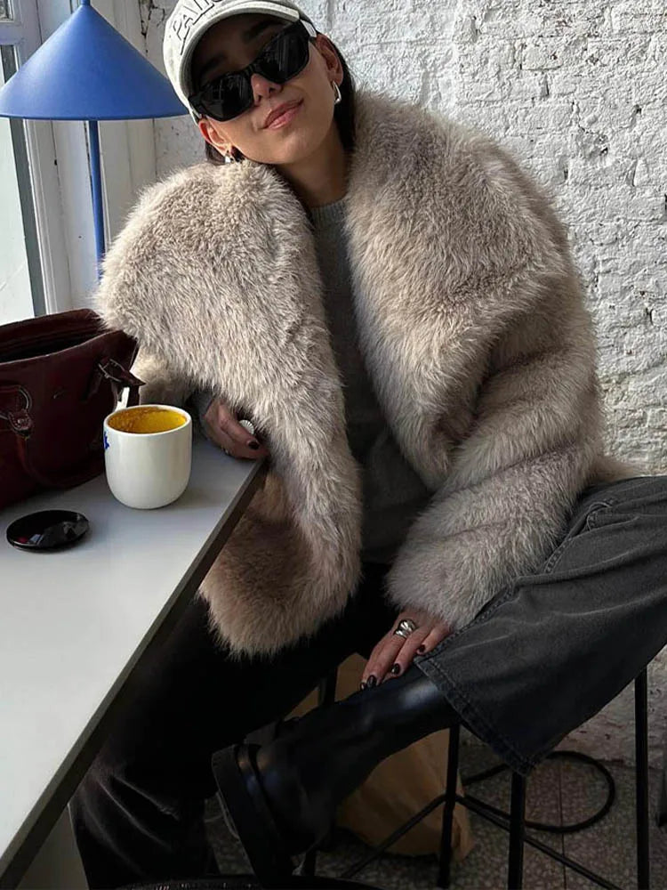 Women's Polyester Casual Lapel Jacket