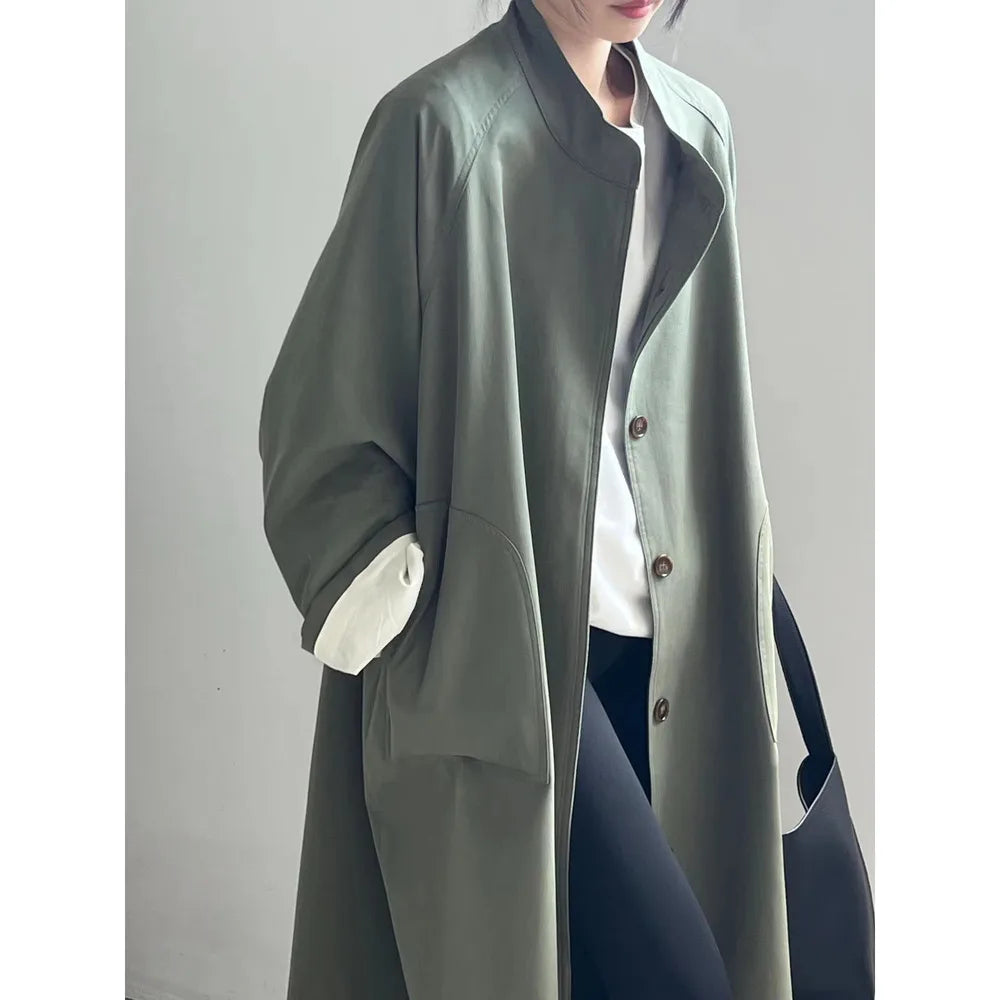 Women's Cotton Lyocell Trench Coat