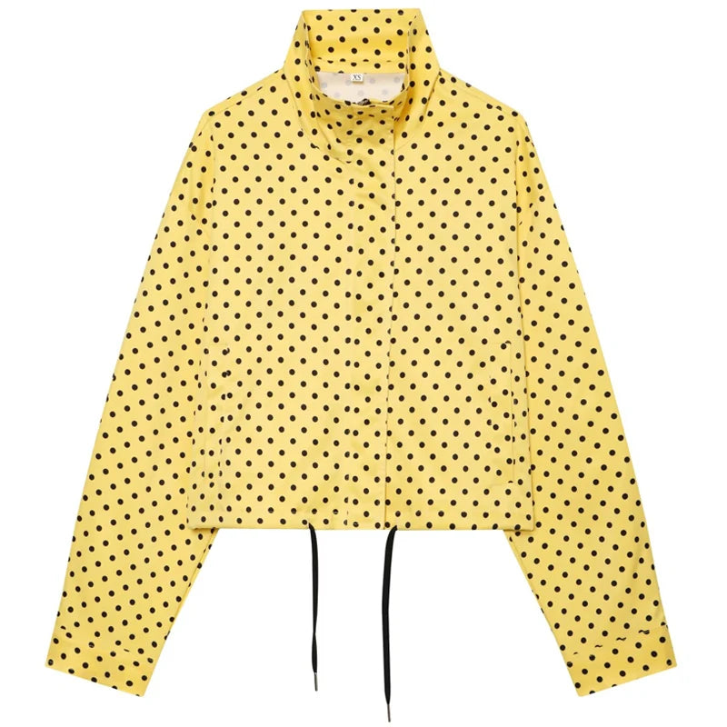 Women's Polka Dot Bomber Jacket