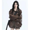Women's PVC Faux Leather Jacket