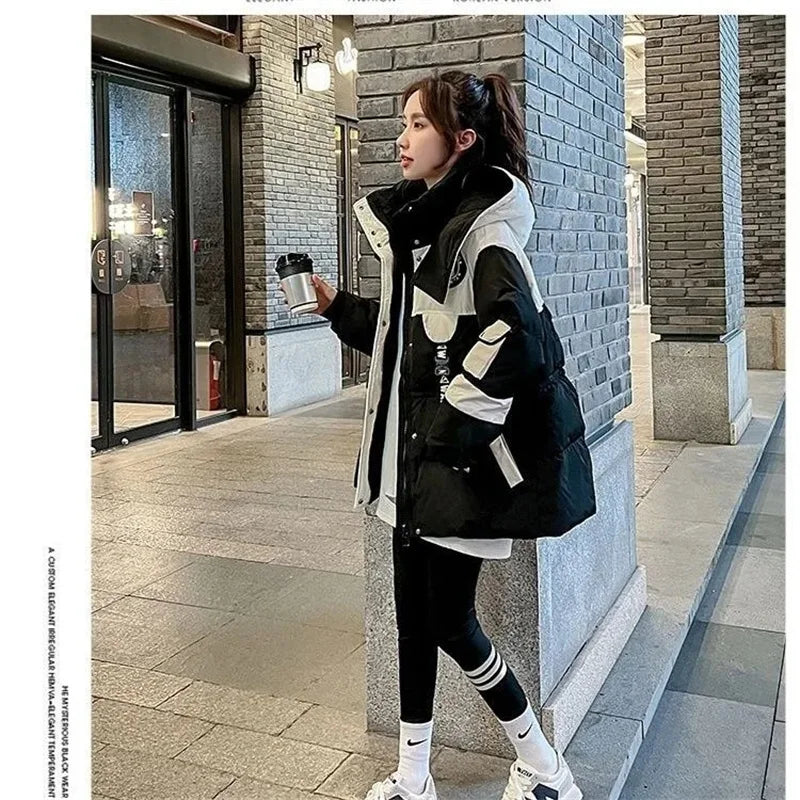 Women's Cotton Polyester Hooded Parka