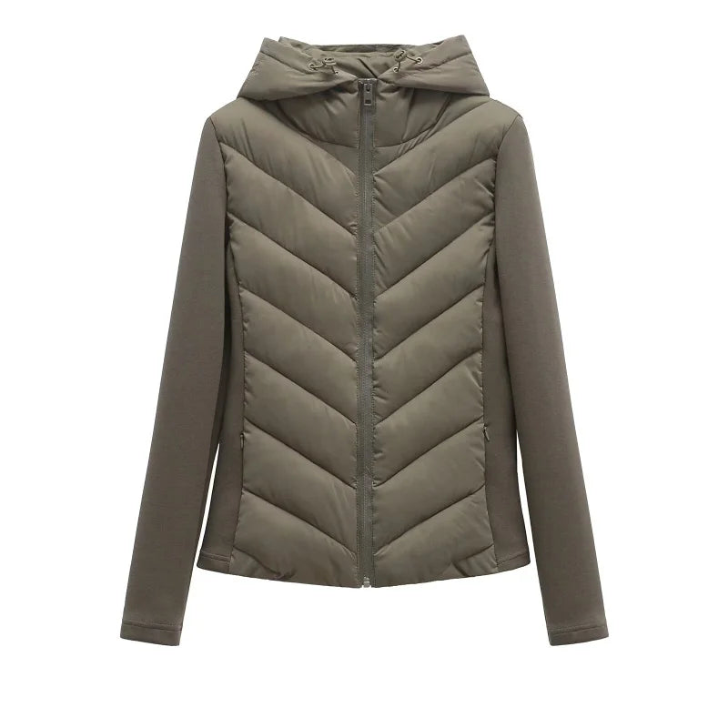 Women's Hooded Polyester Winter Jacket
