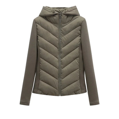 Winterjacke mit Kapuze aus Polyester für Damen