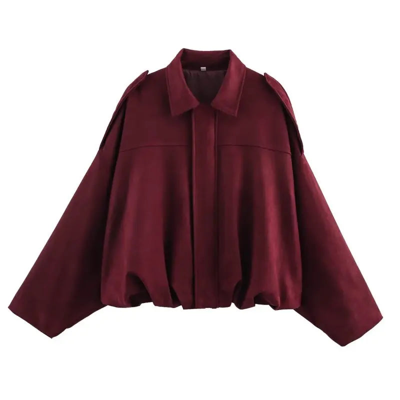 Women's Loose Polyester Streetwear Jacket