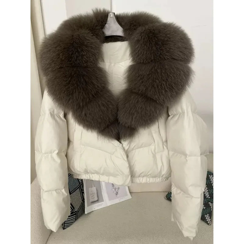 Dicke Polyester-Kapuzenjacke für Damen