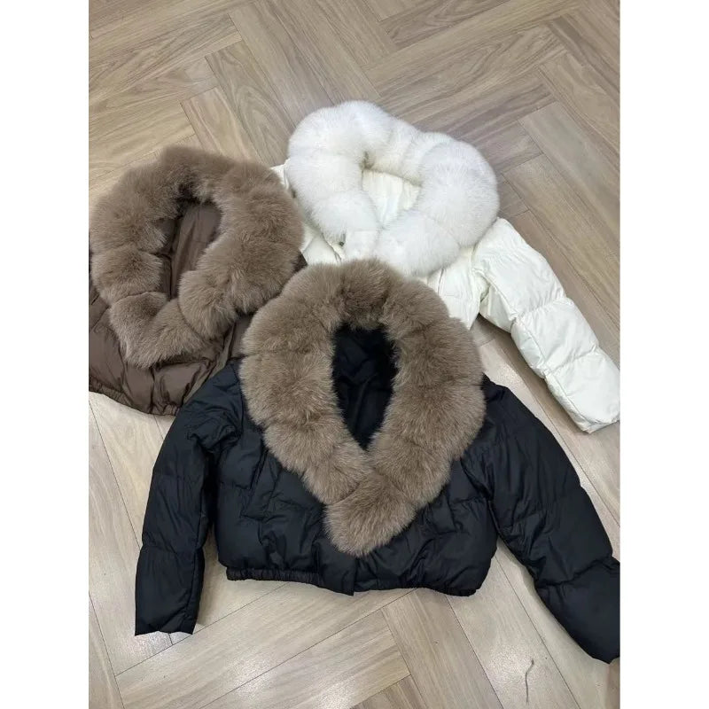 Dicke Polyester-Kapuzenjacke für Damen