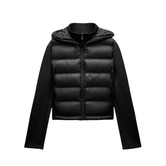 Damen-Winterjacke mit Kapuze aus Polyester