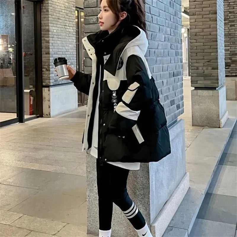 Women's Cotton Polyester Hooded Parka