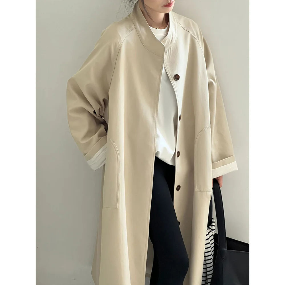 Women's Cotton Lyocell Trench Coat