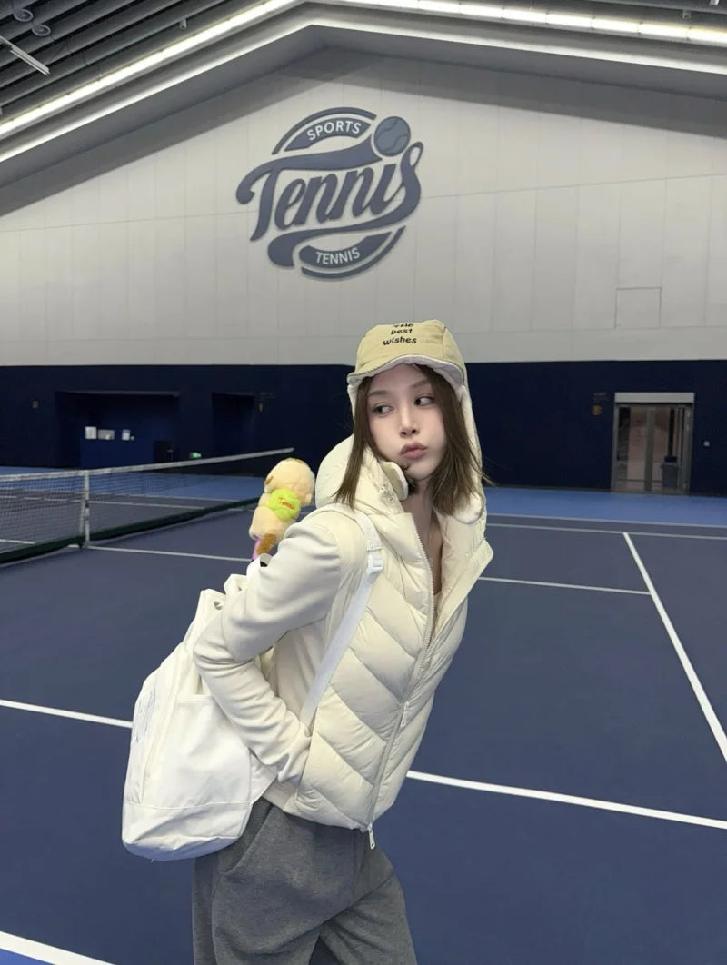 Women's Hooded Polyester Winter Jacket