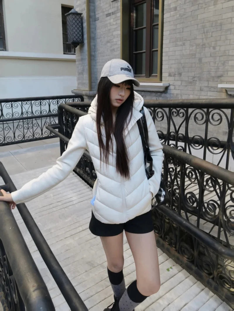 Women's Hooded Polyester Winter Jacket