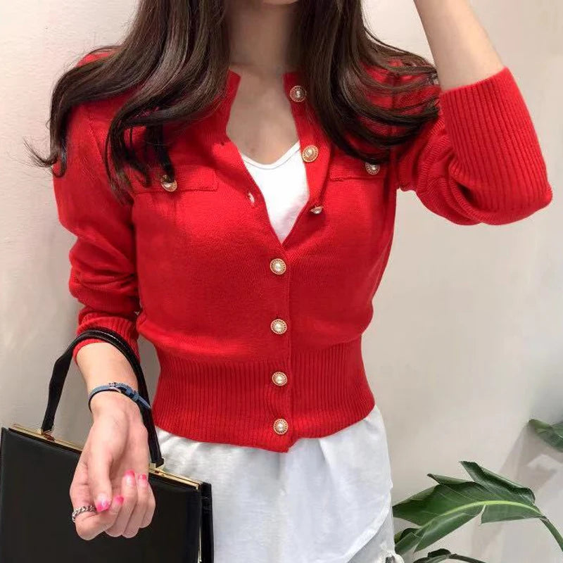 Women's Wool Cotton Knit Cardigan