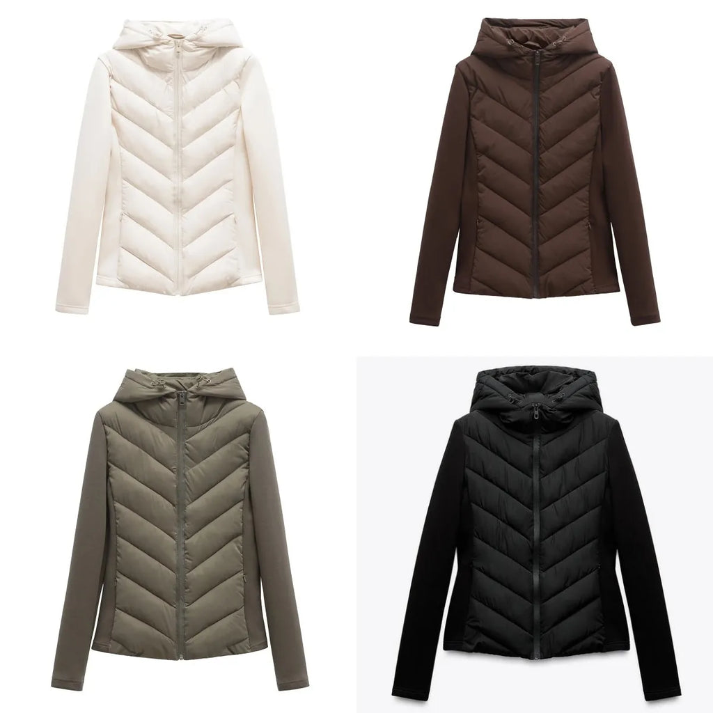 Women's Hooded Polyester Winter Jacket