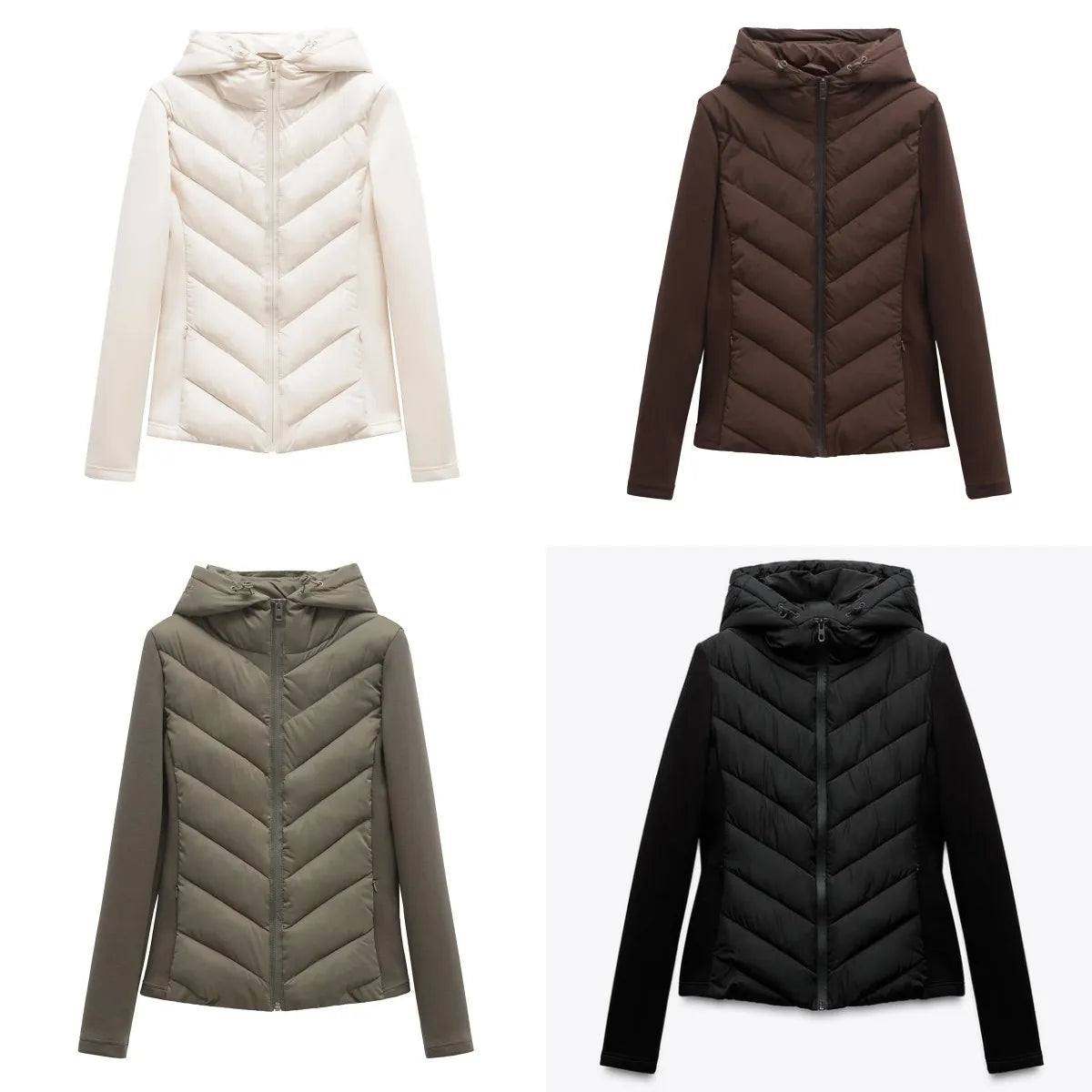 Women's Hooded Polyester Winter Jacket