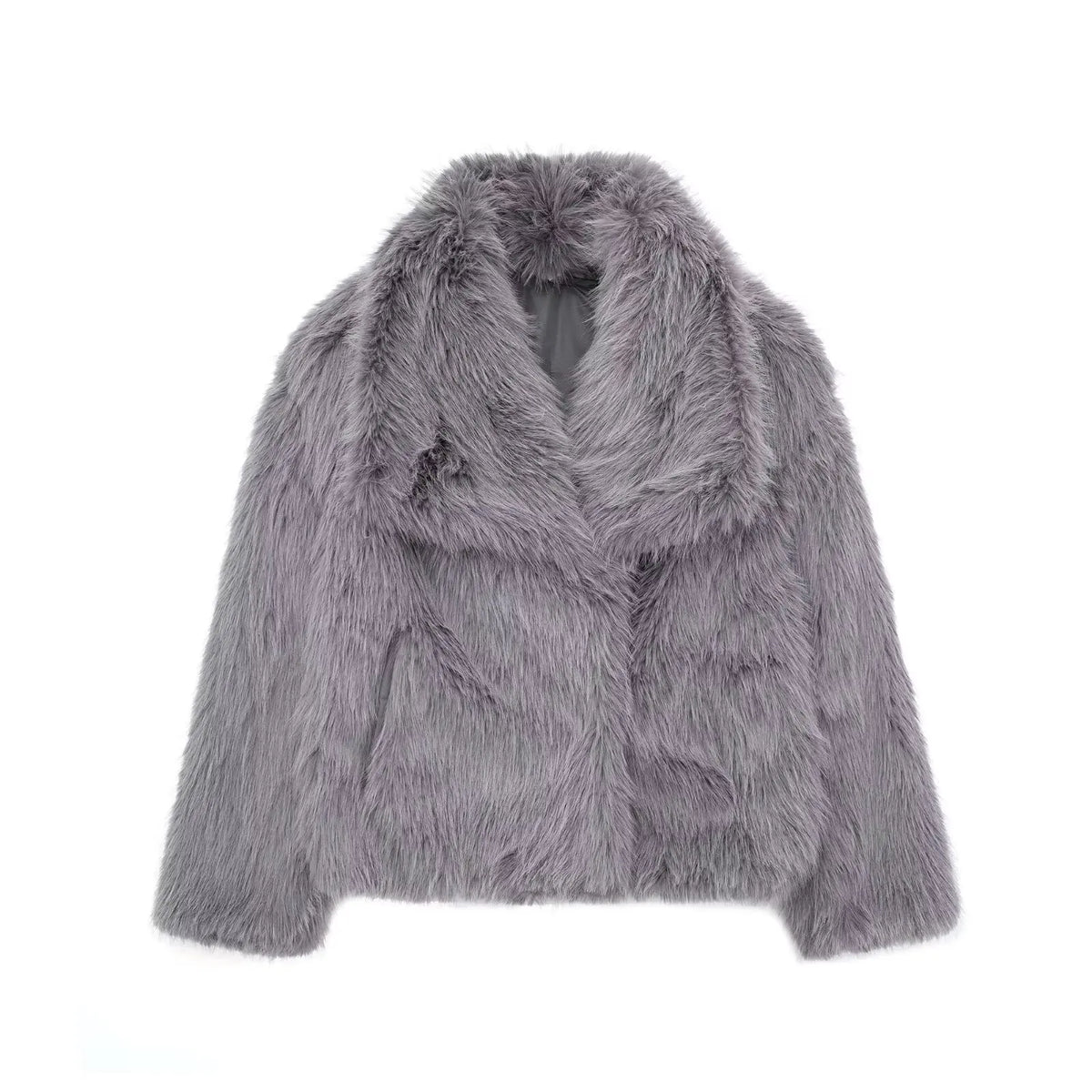 Freizeitjacke mit Revers aus Polyester für Damen