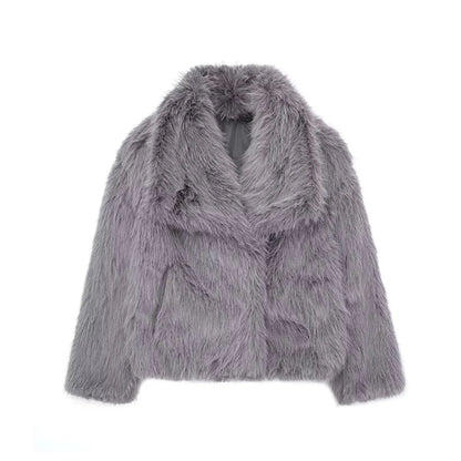 Freizeitjacke mit Revers aus Polyester für Damen