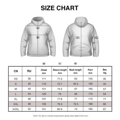 Herren-Daunenjacke mit 90 % Entendaunenanteil