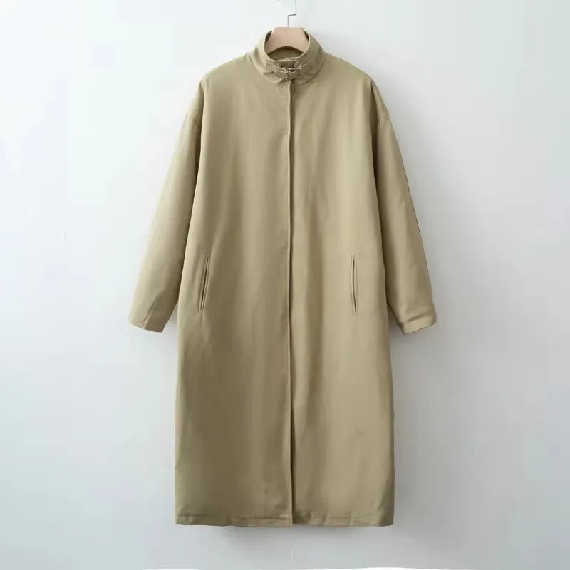 Women's Cotton Lyocell Long Coat