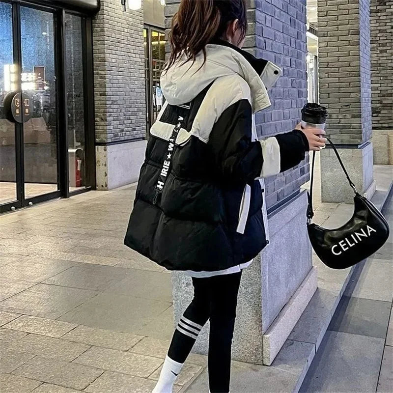 Women's Cotton Polyester Hooded Parka