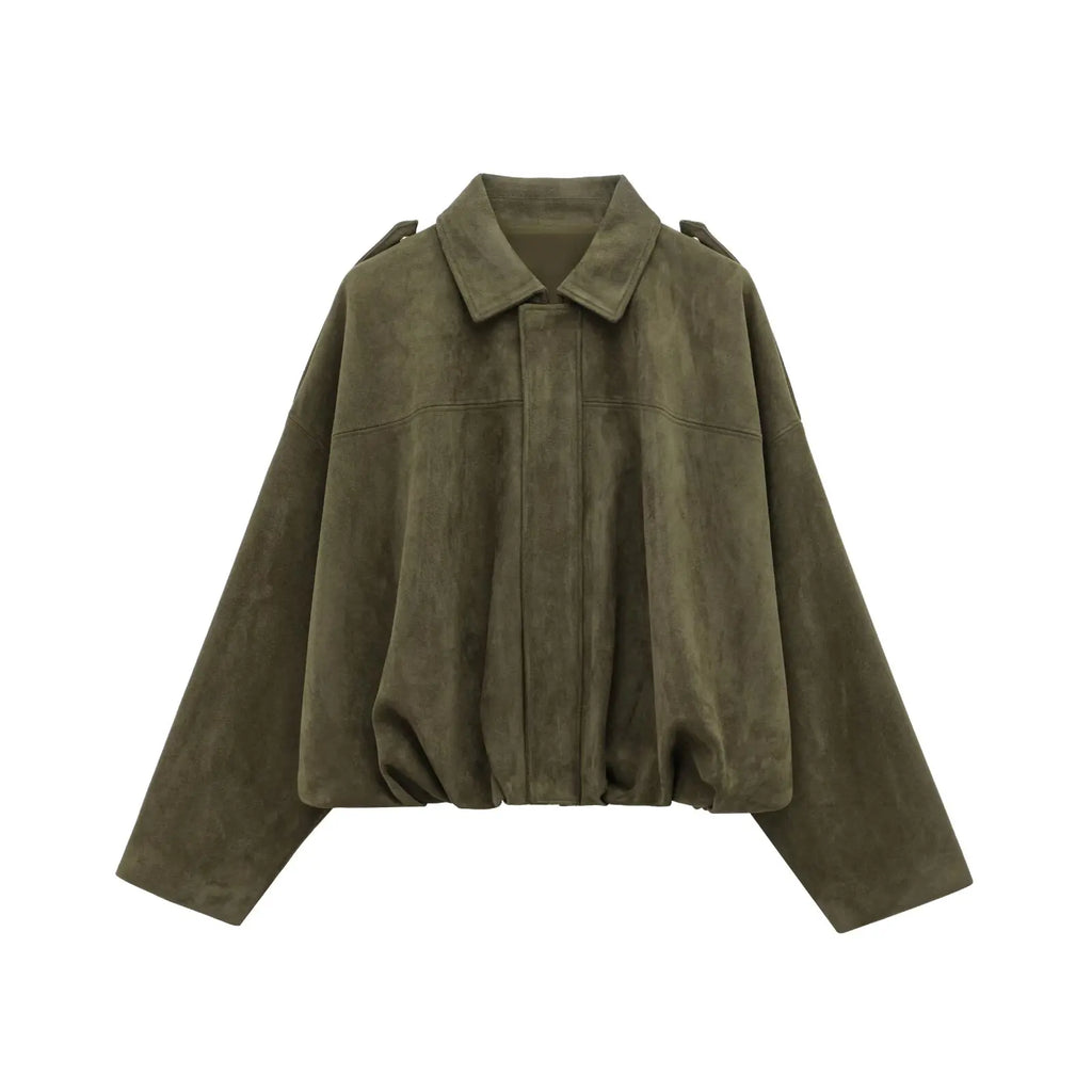 Women's Loose Polyester Streetwear Jacket