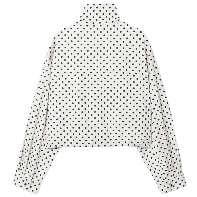 Women's Polka Dot Bomber Jacket