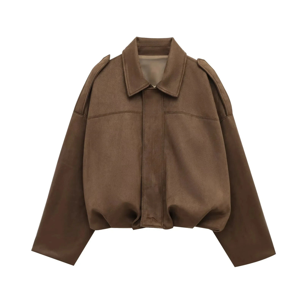 Veste streetwear ample en polyester pour femme