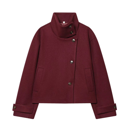 Damen-Wintermantel aus Polyester, locker geschnitten