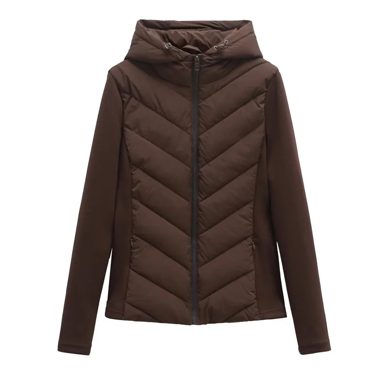 Women's Hooded Polyester Winter Jacket