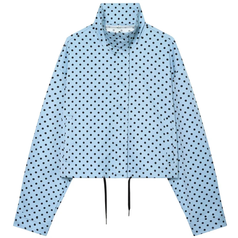 Women's Polka Dot Bomber Jacket