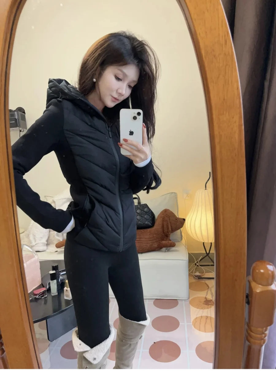 Women's Hooded Polyester Winter Jacket