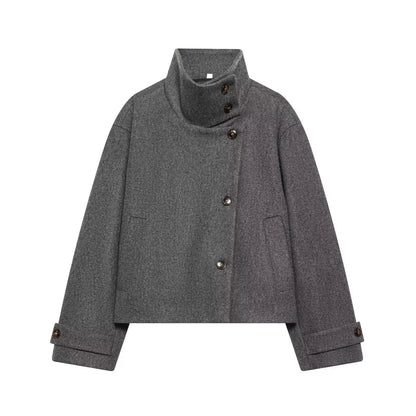 Damen-Wintermantel aus Polyester, locker geschnitten