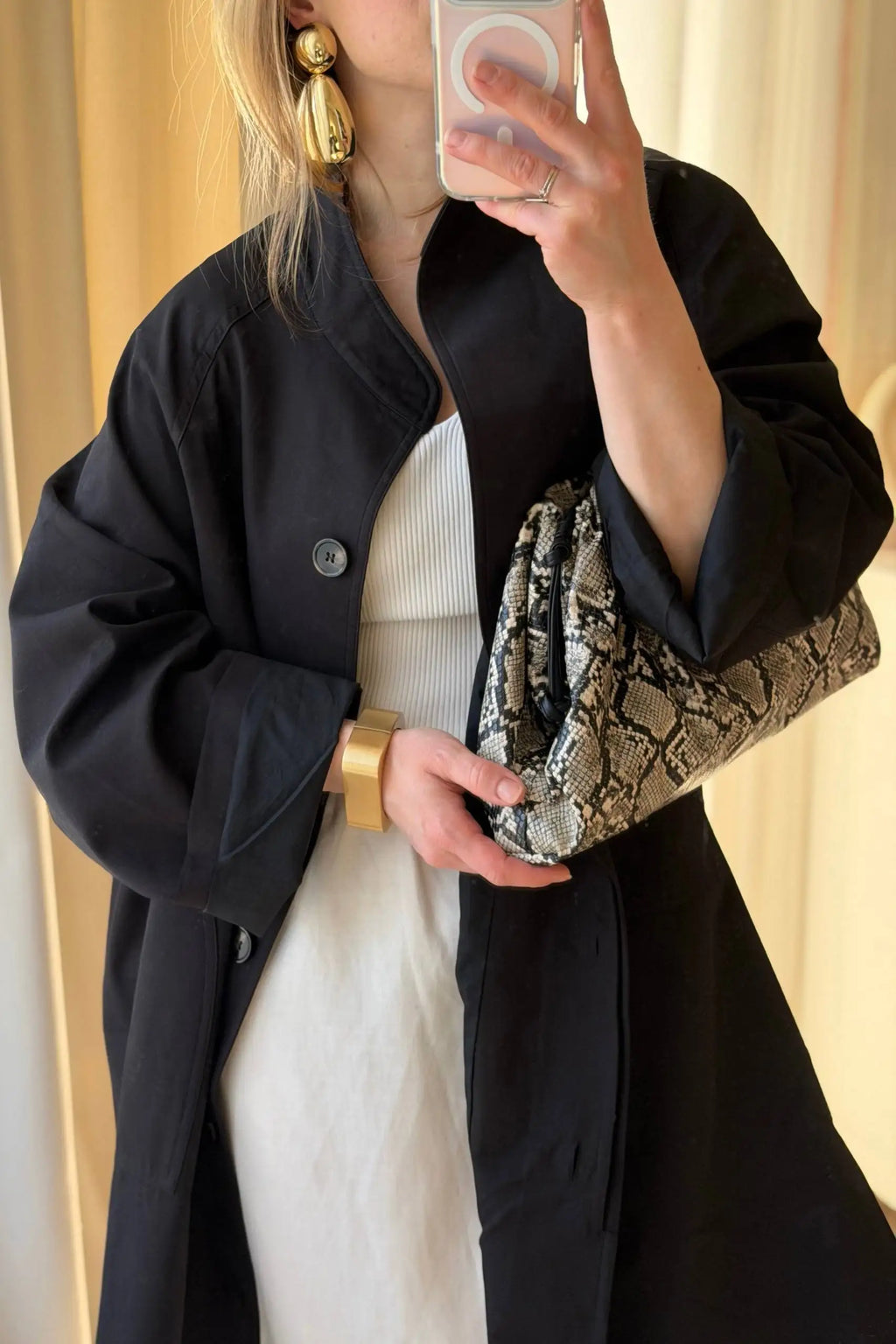 Women's Cotton Lyocell Trench Coat
