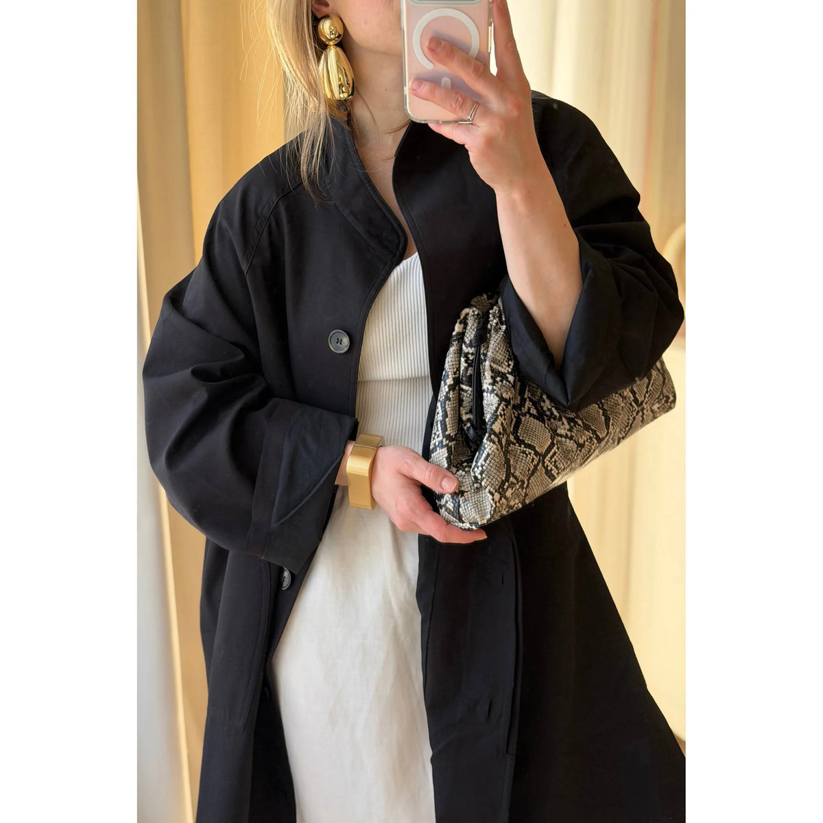 Women's Cotton Lyocell Trench Coat