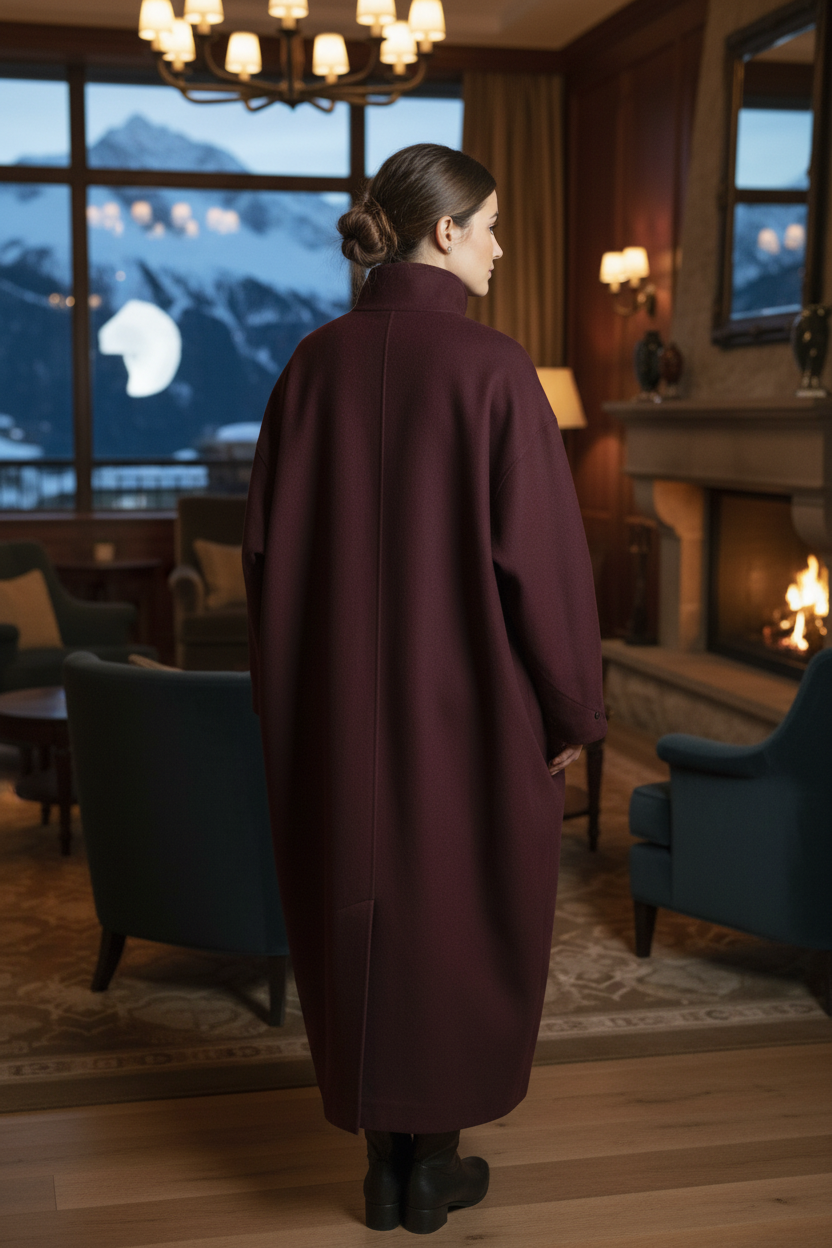 Women's Cotton Lyocell Long Coat