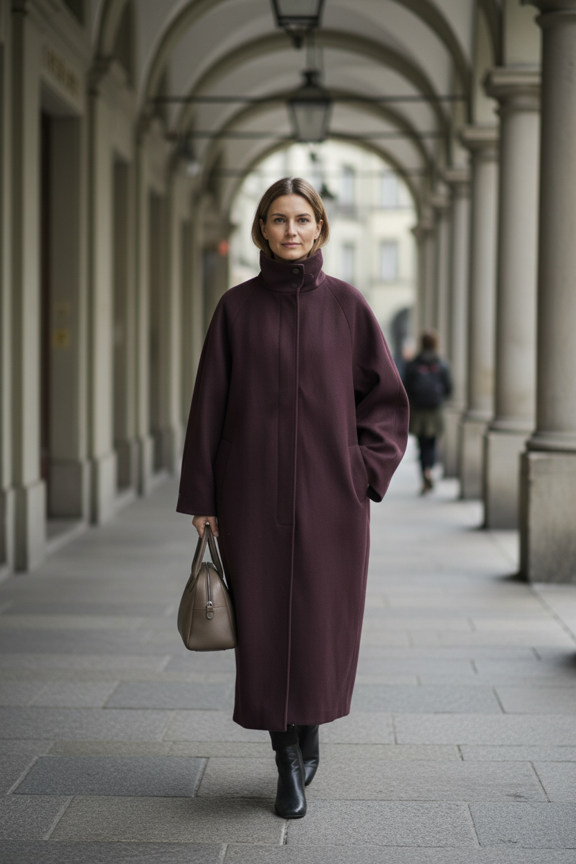 Women's Cotton Lyocell Long Coat