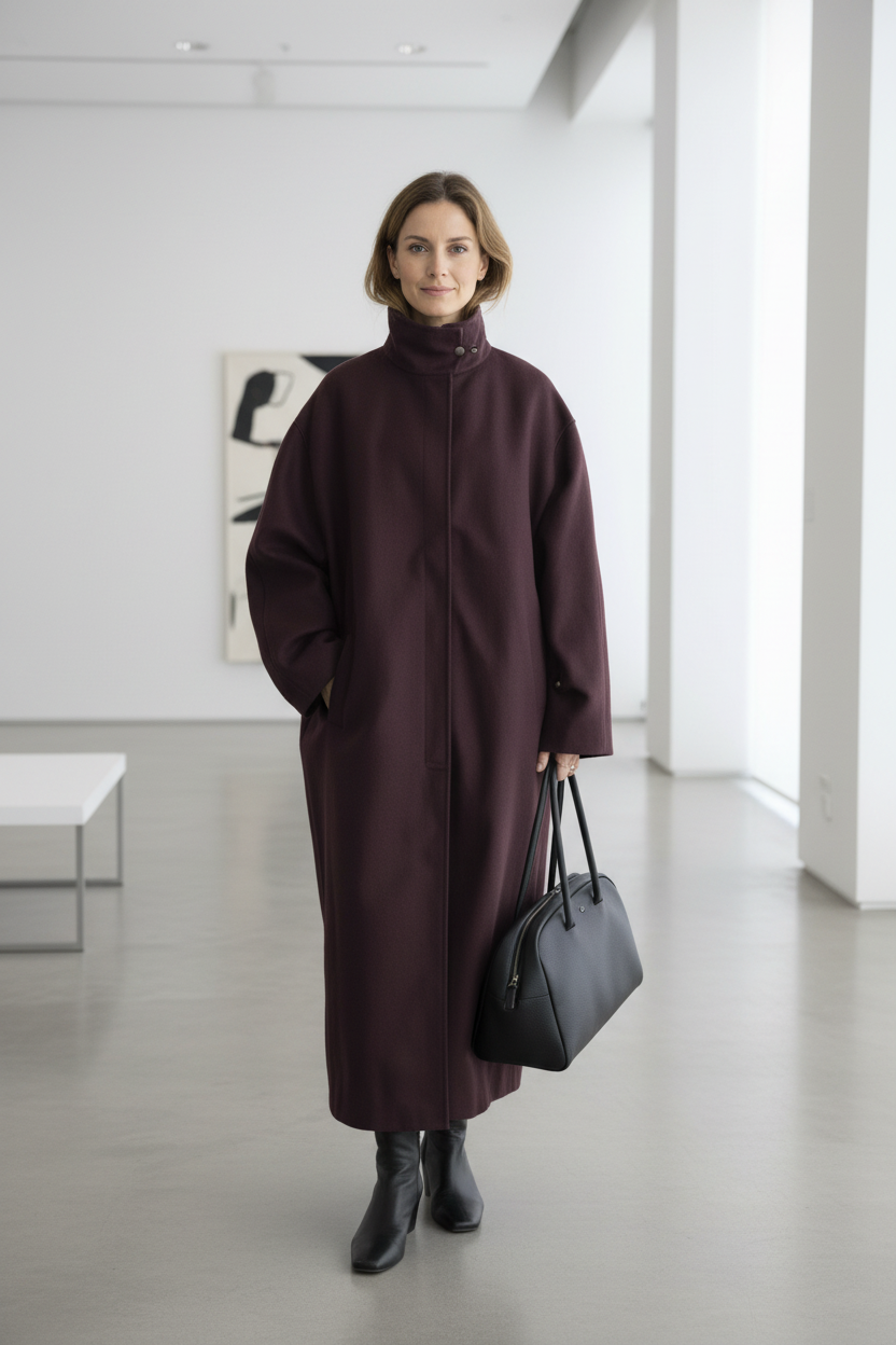 Women's Cotton Lyocell Long Coat