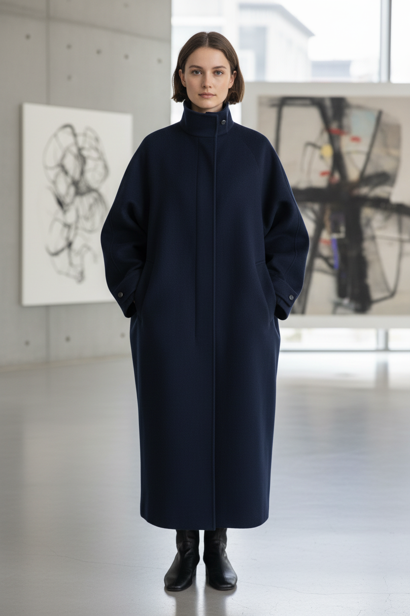 Women's Cotton Lyocell Long Coat